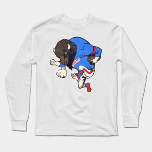 Buffalo Reimagined Alternative Fighting Mascot Long Sleeve T-Shirt